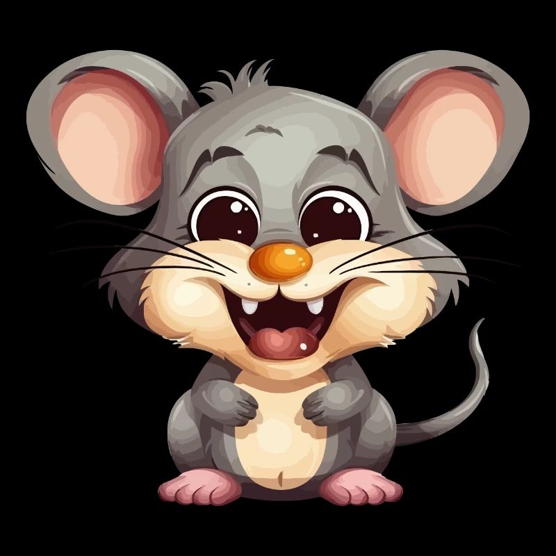 Cute cuddly mouse for nature rodent lover