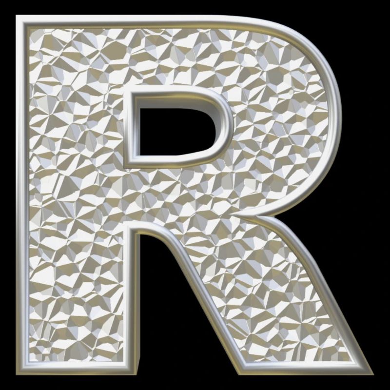 R, letter, letter R, initial, initial R, monogram,
