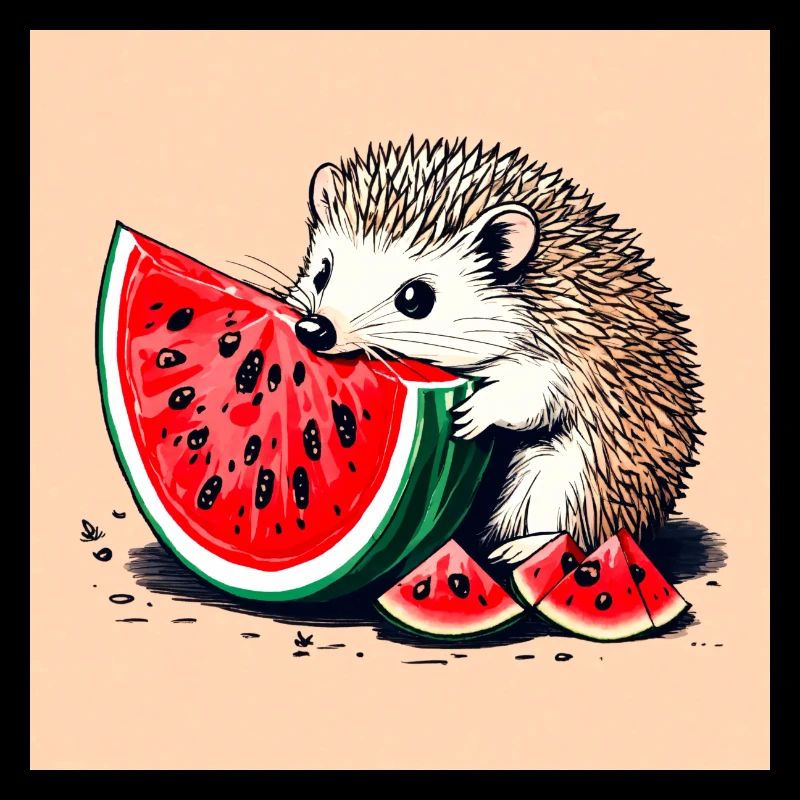 Wassermelonen-Igel