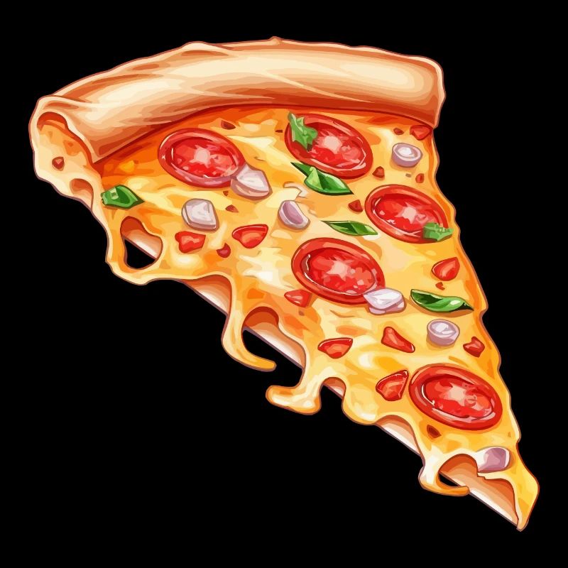 Lustiger Pizzaflüsterer Feinschmecker Pizzastück