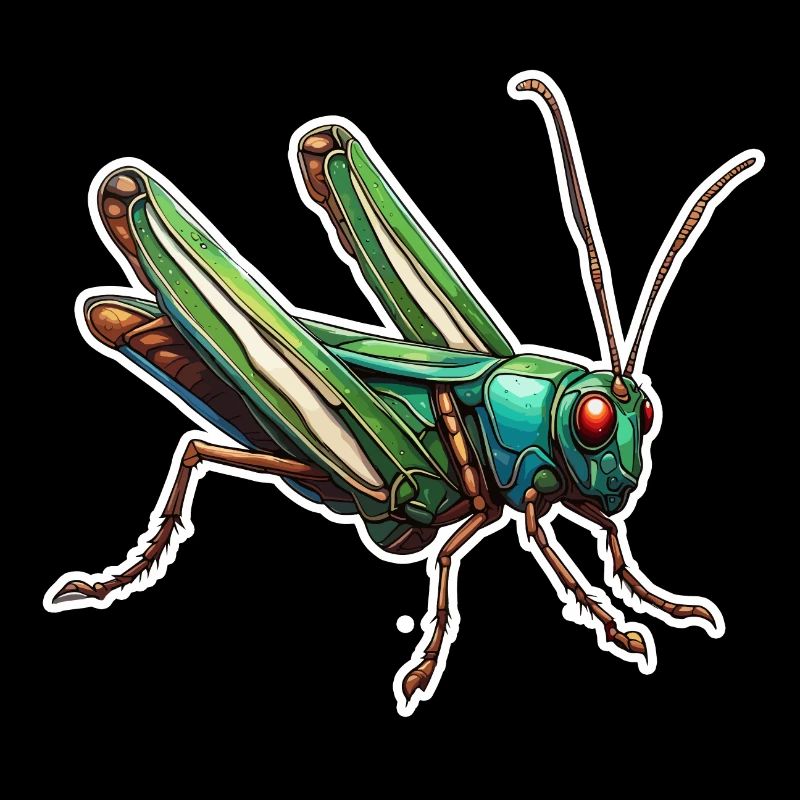 Sauterelle / Insecte / Animal / Prairie / Saut