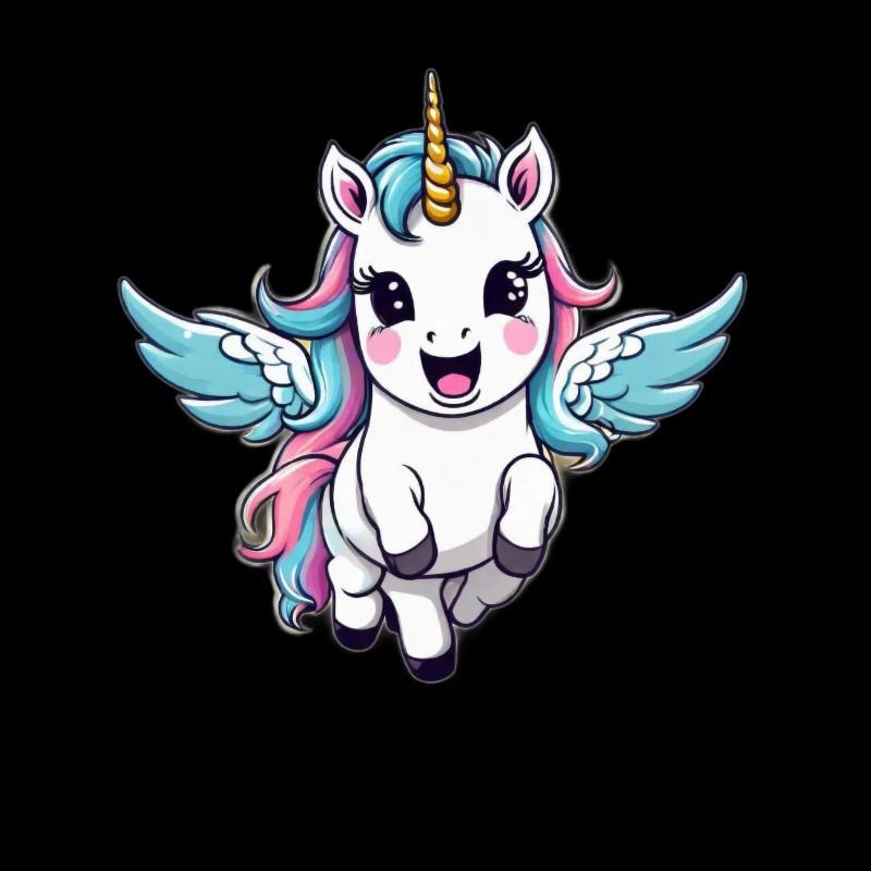 Licorne Einhorn Kawaii
