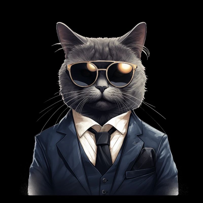 Katze in Anzug