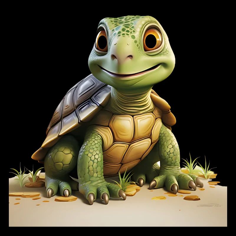 Petite tortue drôle