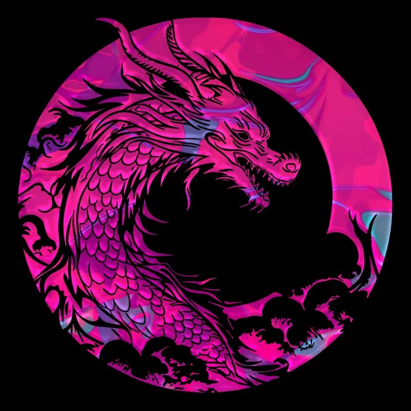 Fantasy Drache Anime Drachenkopf Mythisches Reptil