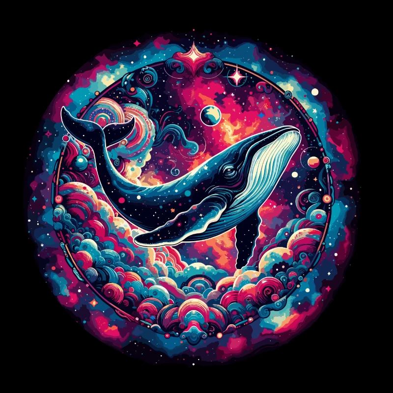 Galaxie Wal Kunstdruck
