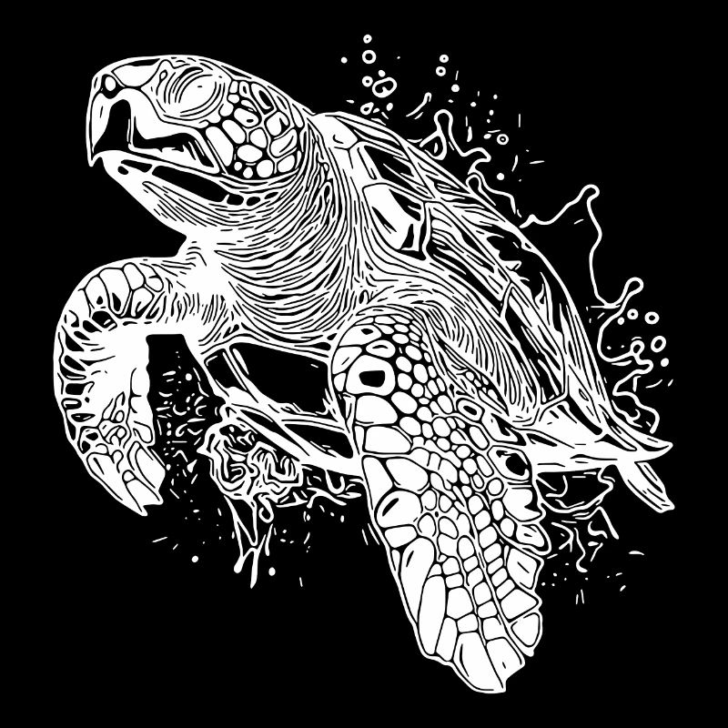 Elegant Diving Turtles for Divers