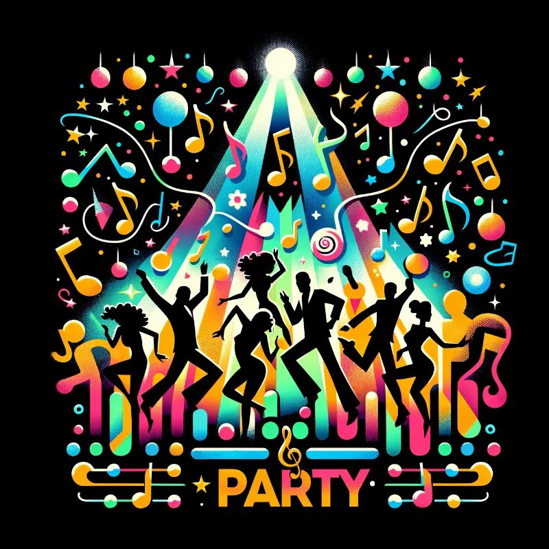 Dance & Music: Festive Party Vibes Art