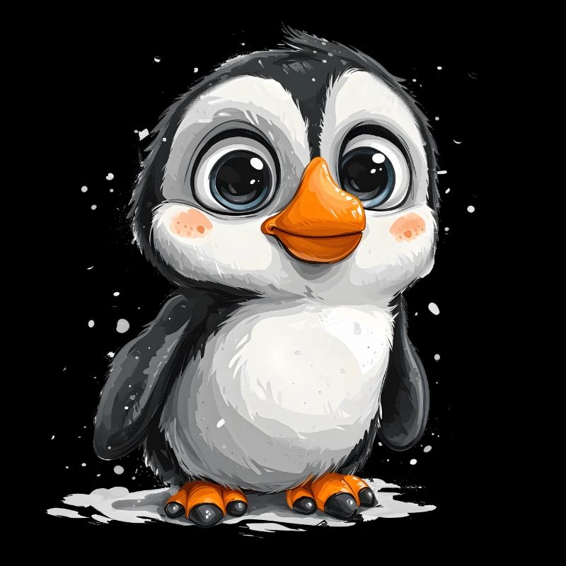 Pingouins mignons Animal mignon bébé pingouin du pôle Sud