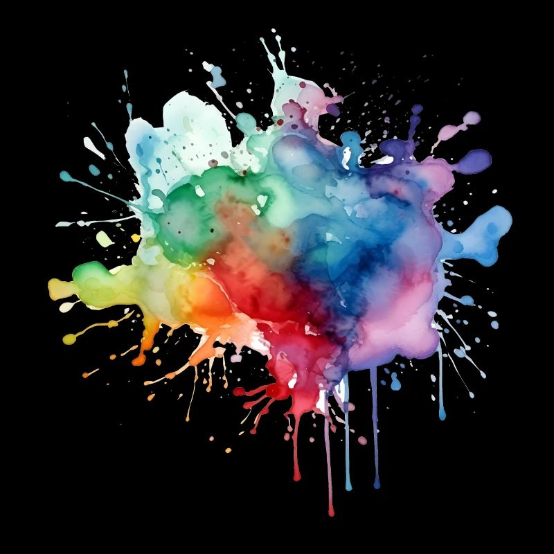 Wasserfarben Splash Spritzer Farbenfroh Acryl