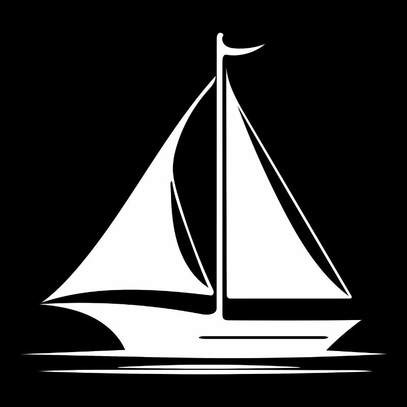 Élégant voilier à voiles déployées