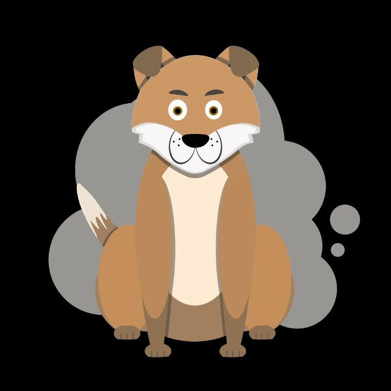 Éclaboussure de chien de dessin animé