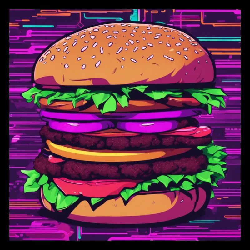 Burger au néon