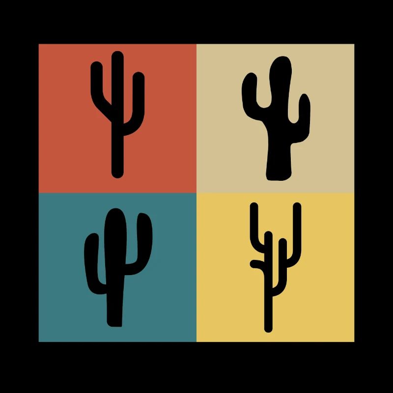 Retro Vintage Cactus