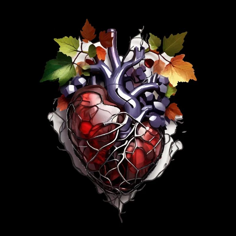Weintrauben Herz