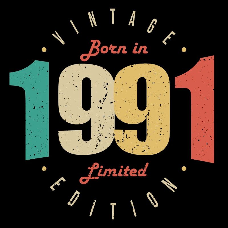 1991 Vintage Retro Geburtstagsgeschenk 1991