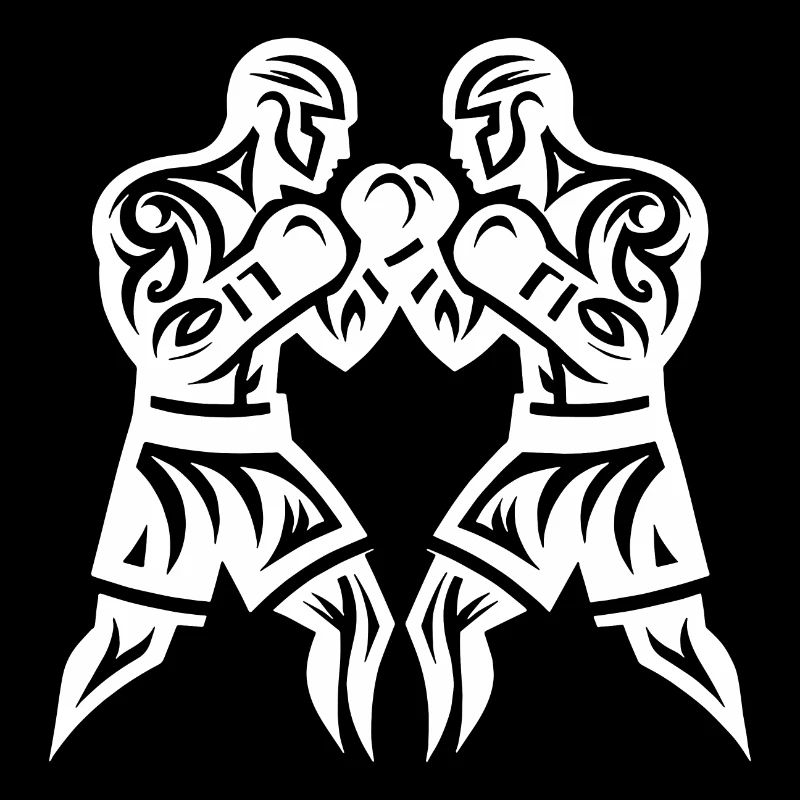Faust Boxer Tattoo Kämpfer Sparring Style