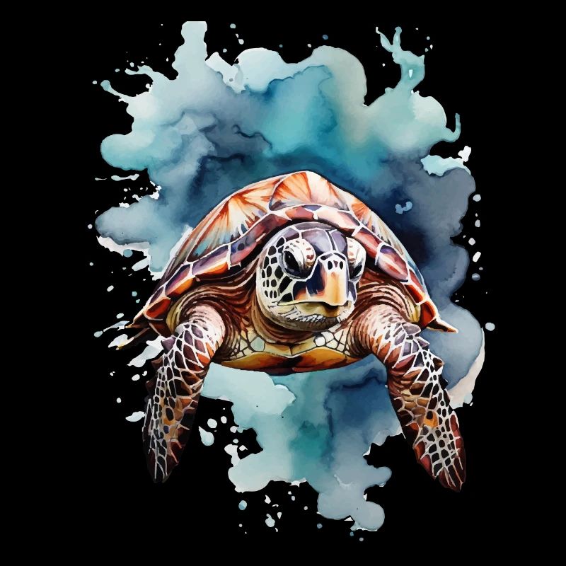 Sea's turtle under water