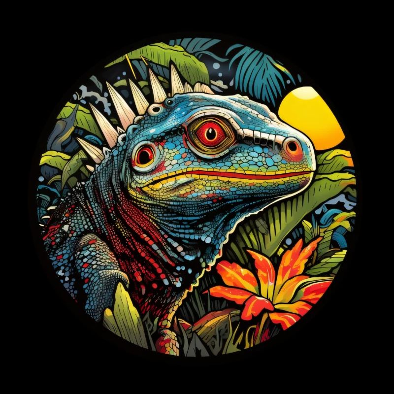 Lizard in the jungle