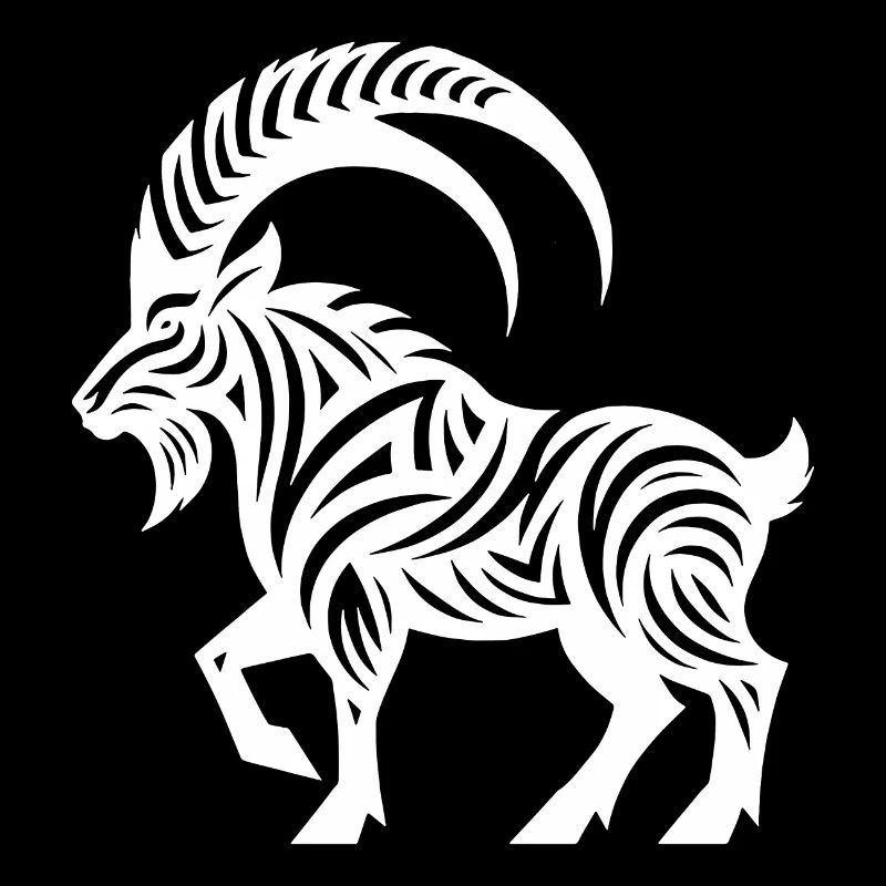 Steinbock Tattoo Style