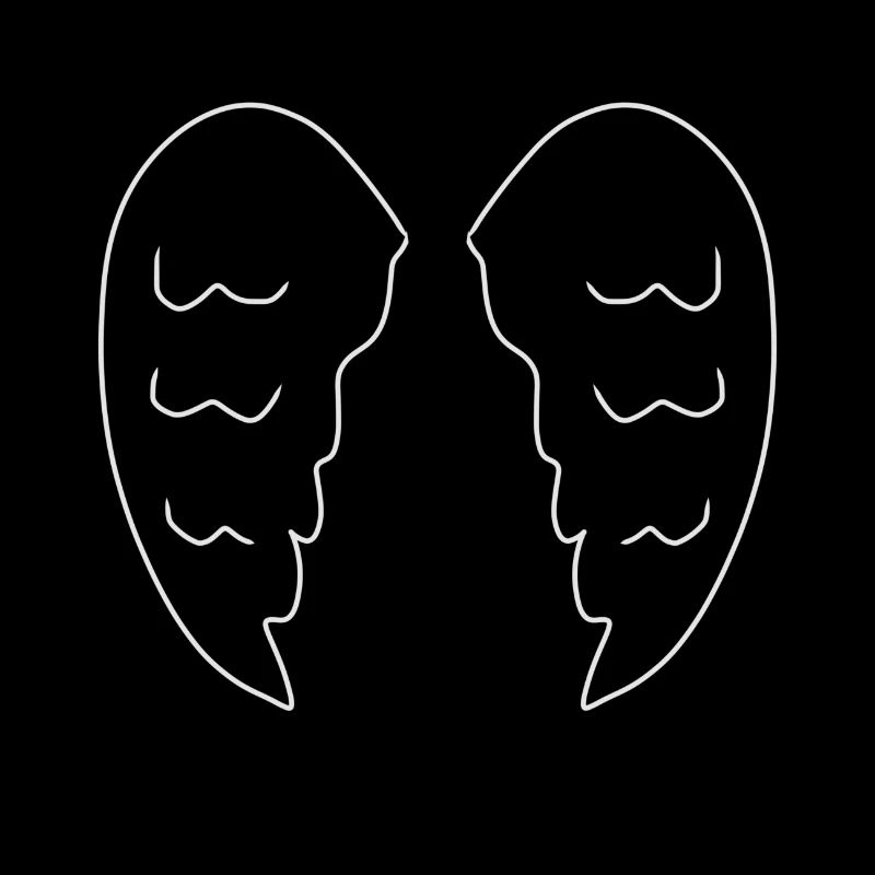 Two Wings Angel Symbol Devil