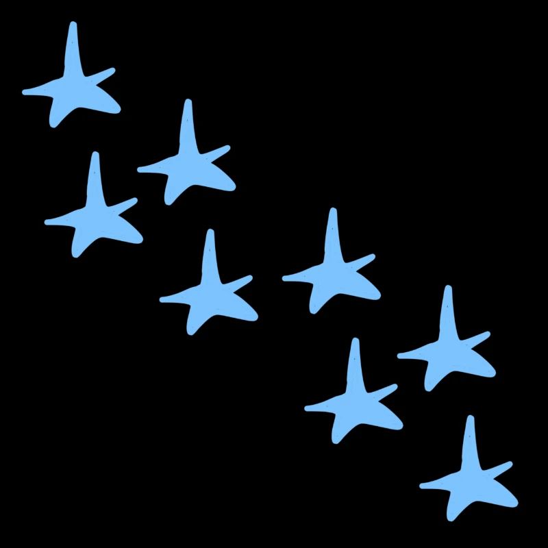 Étoiles Étoiles Bleu Motif Symbole Formes