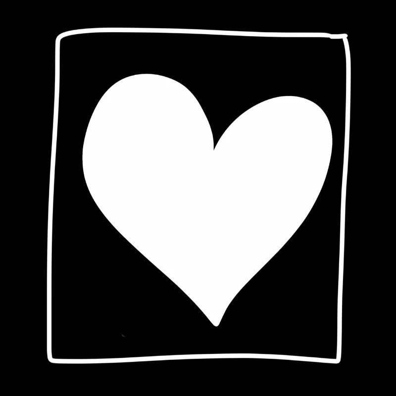 herz quadrat liebe form