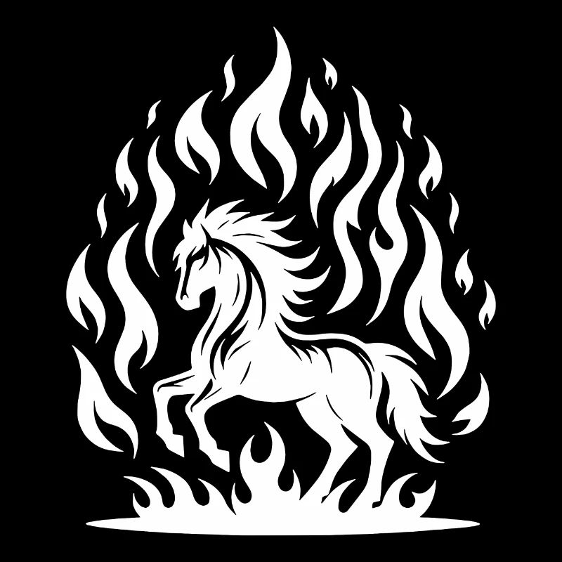 Fiery Horse Design Lover Stable and Horses