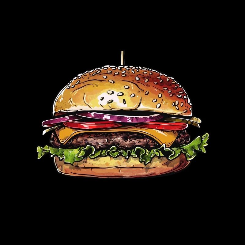 Illustration de hamburger