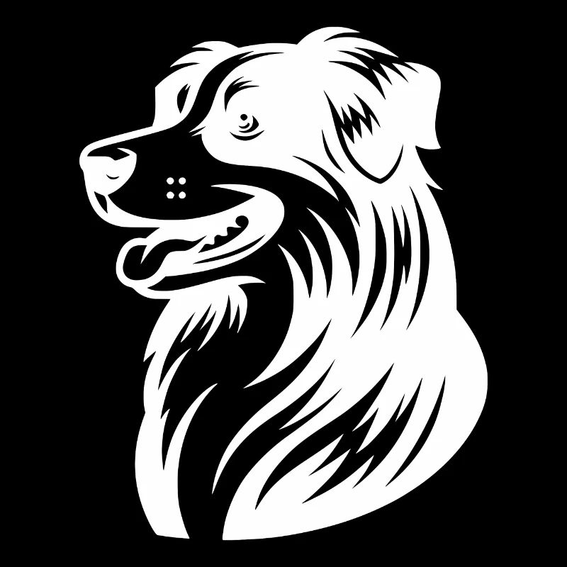 Knuffiger Australian Shepherd Hund Vierbeiner