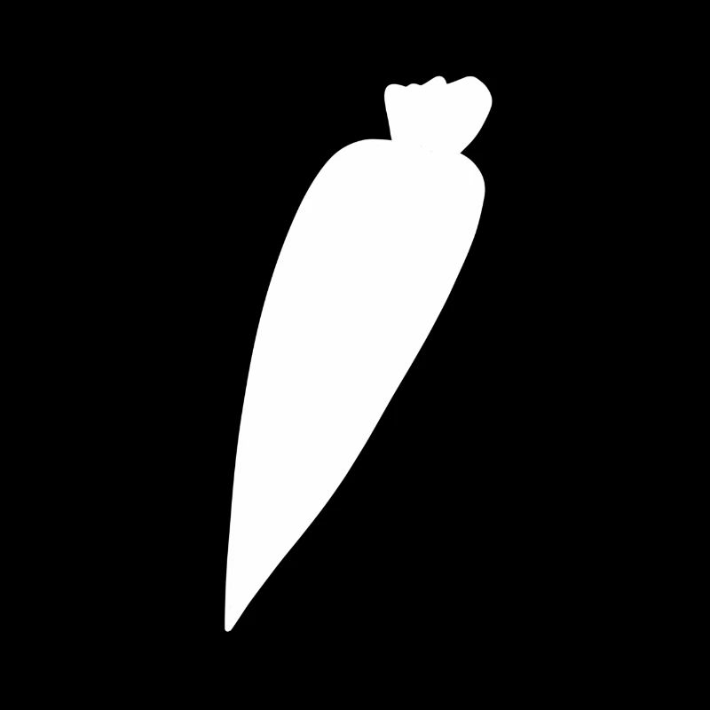 Carrot Symbol Food Shape