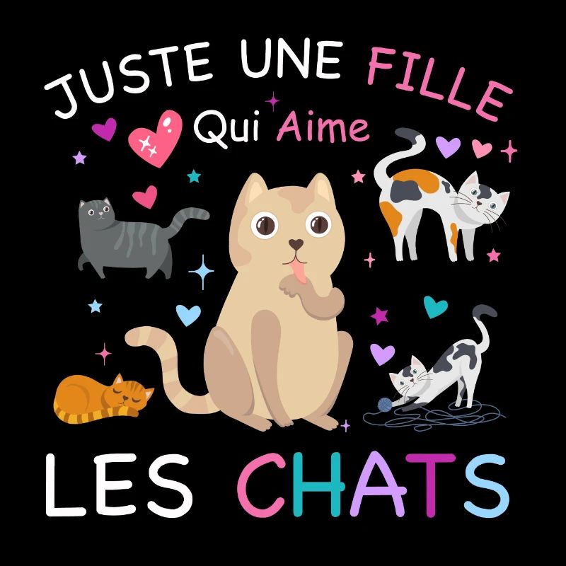 idée cadeau chat filles, adorable chaton citation
