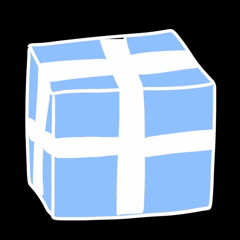 Gift Icon Box Blue