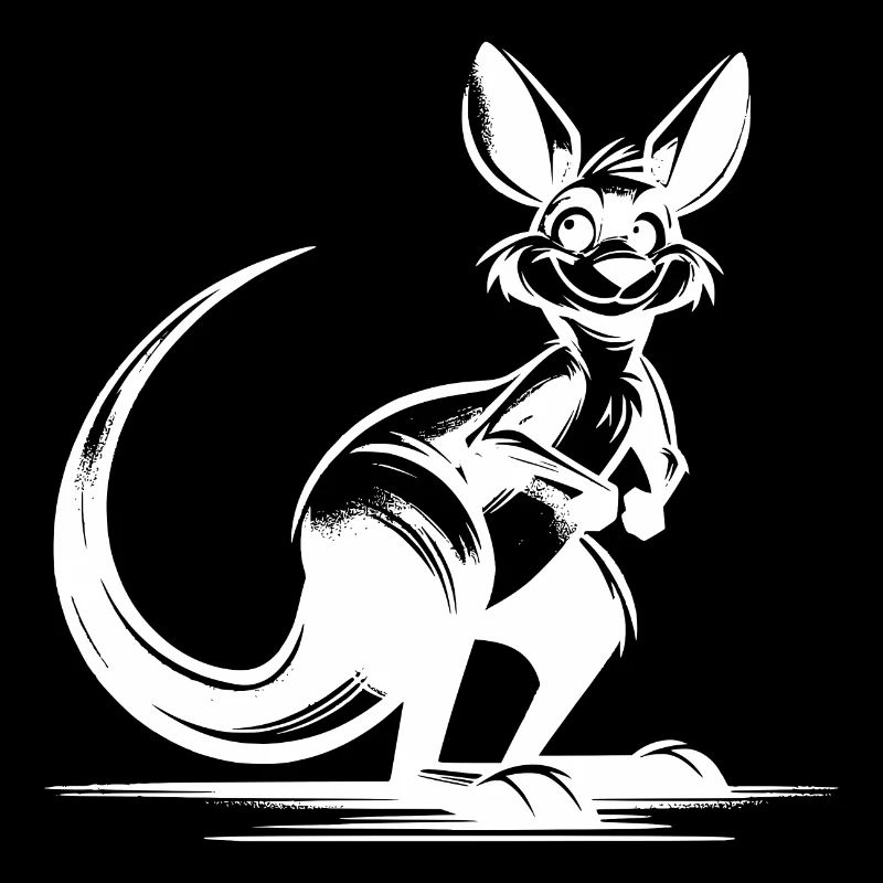 Australisches lächelndes Känguru