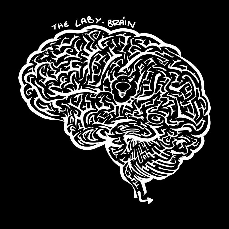 Laby Brain (monochrome blanc)