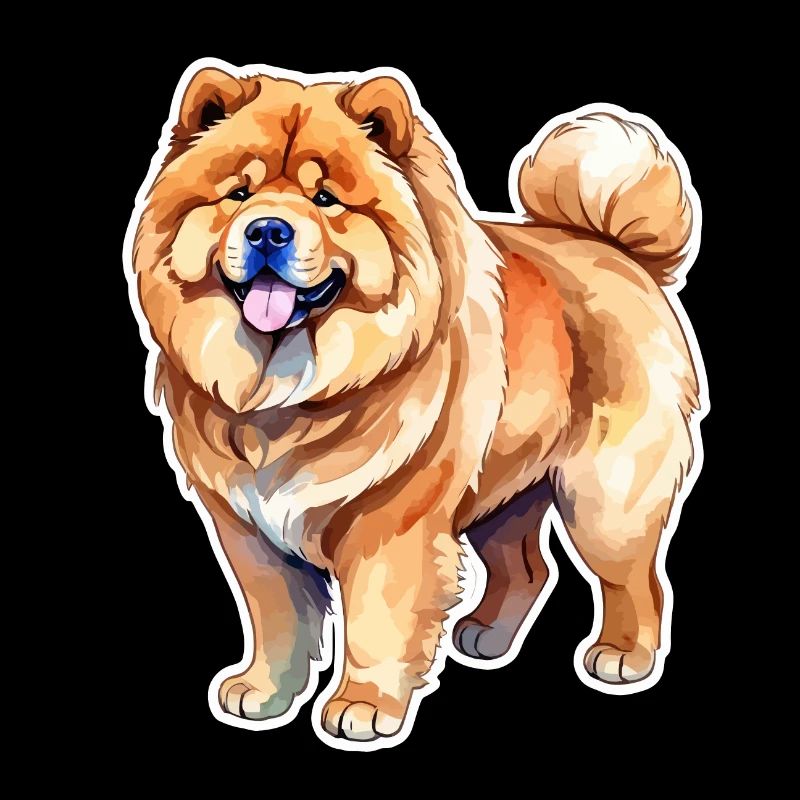 Chow Chow Watercolors