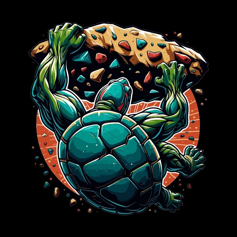 Bouldering Turtle Climbing Gift