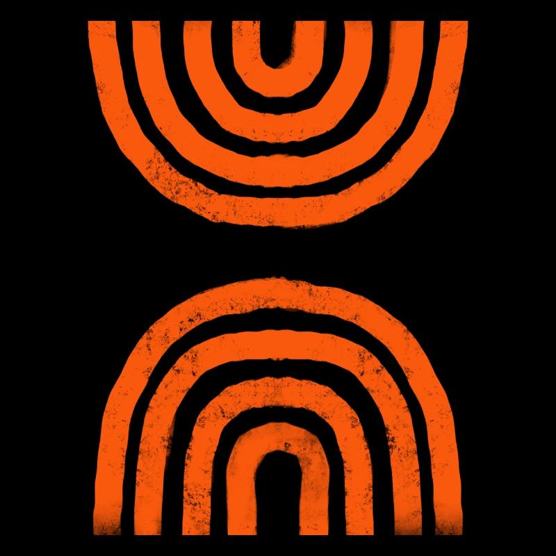 Abstrakte Linien Retro Muster Minimalistisch
