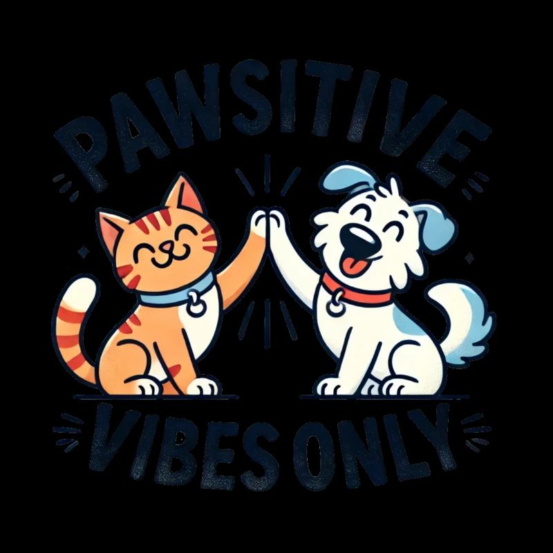 Pawsitive Vibes Only - Chiens et chats