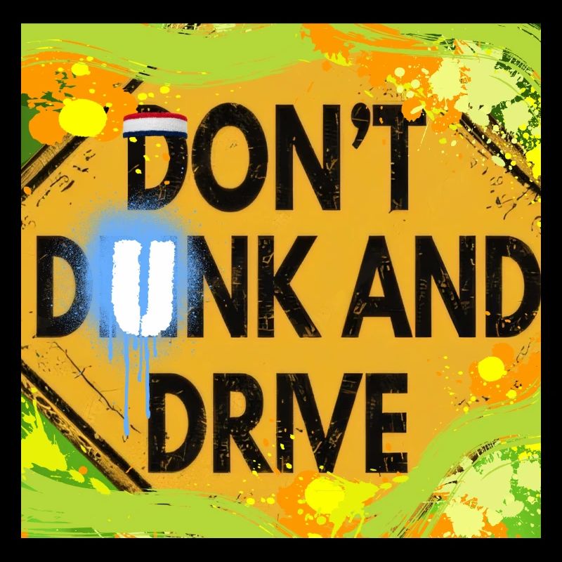 "DON'T DUNK AND DRIVE"