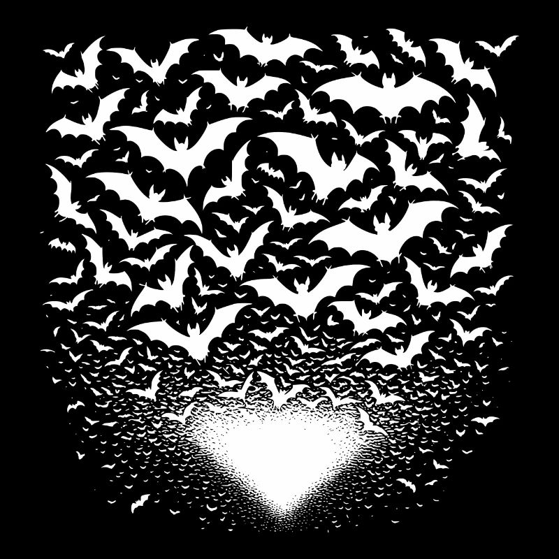 Énorme essaim de chauves-souris