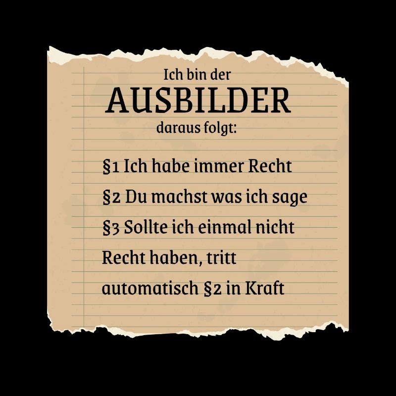 Ausbilder Spruch