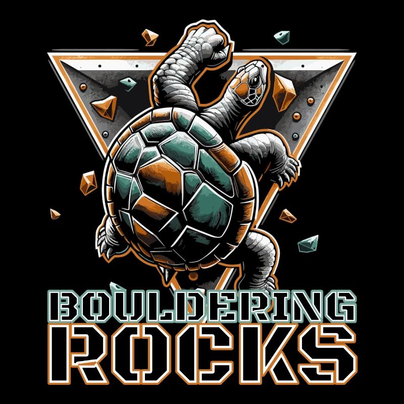 Bouldering Rocks Turtle Climbing Gift