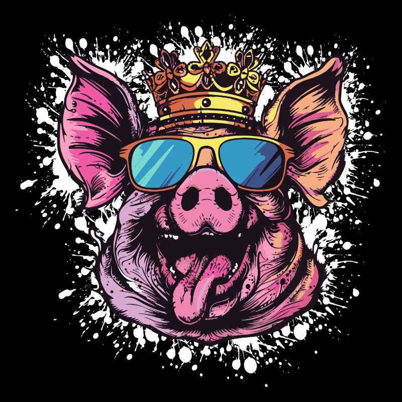 Bande dessinée de cochon