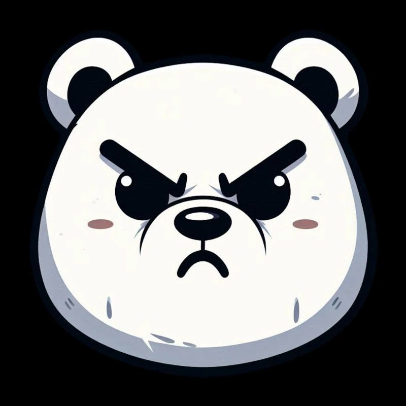 Wütendes Eisbär-Design