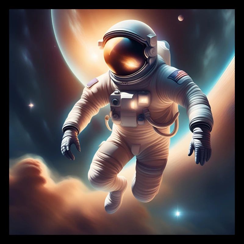 Astronaut im Weltall