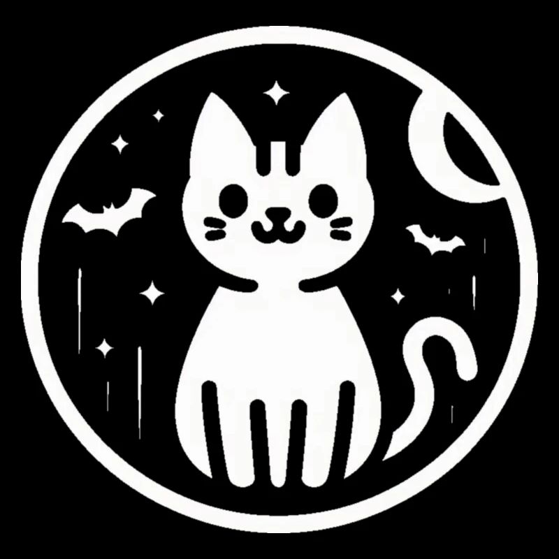 Chat Chauve-souris d’Halloween