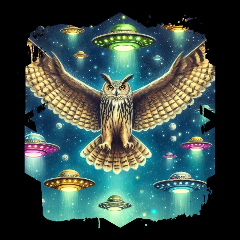 Mystische Eule UFO-Begegnung