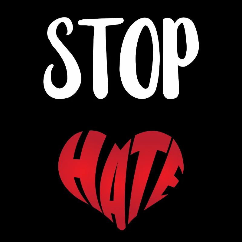 No Hate Dislike Stop Hate Anti Hate