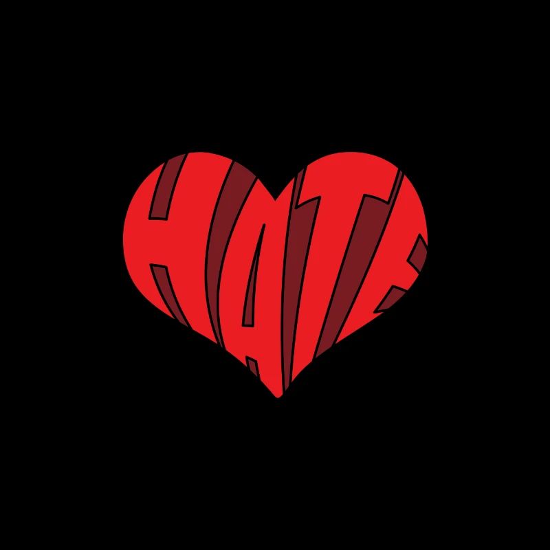 No Hate Dislike Stop Hate Anti Hate